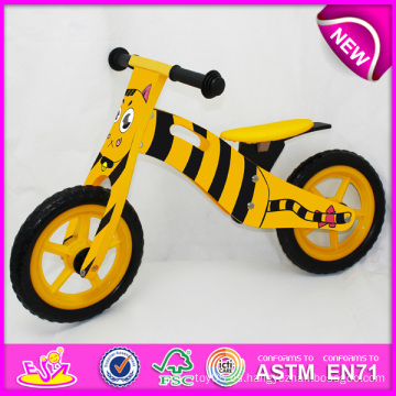 Juguete de madera 2014 de la nueva bicicleta para los niños, juguete de madera de la bici del diseño precioso para los niños, bicicleta de madera barata del juguete para la fábrica W16c075 del bebé